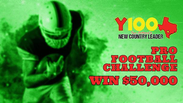 Make Your Pro Football Picks for a Chance at $50,000 with Y100!
