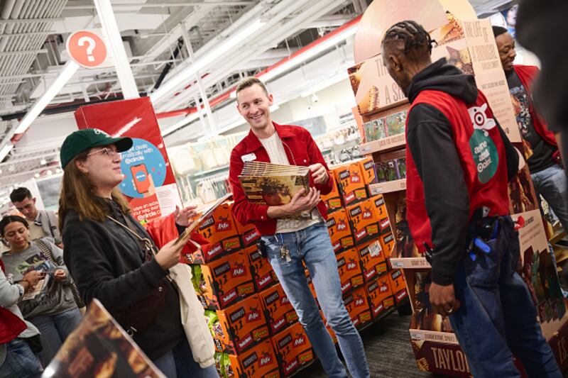 Target shoppers buying Taylor Swift's "The Life of a Showgirl"