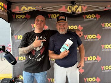 Thursday, October 24, 2024, Y100 stopped at Gamez Law Firm to give away tickets to the 2024 Y100 Gamez Law 8 Man Jam, presented by Bud Light! We gave away a bunch of tickets to the show! Come out to all the ticket stops for your chance to win!