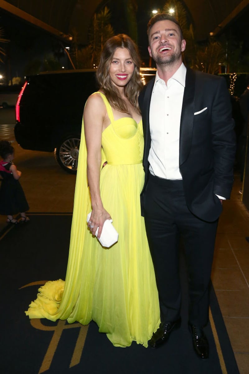 HOLLYWOOD, CA - SEPTEMBER 17:  Jessica Biel and Justin Timberlake attend the Michael Che and Colin Jost's Emmys After Party presented by Google (captured on Google Pixel)  at Hollywood Roosevelt Hotel on September 17, 2018 in Hollywood, California.  (Photo by Tommaso Boddi/Getty Images for Google)