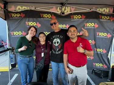 Thursday, October 24, 2024, Y100 stopped at Gamez Law Firm to give away tickets to the 2024 Y100 Gamez Law 8 Man Jam, presented by Bud Light! We gave away a bunch of tickets to the show! Come out to all the ticket stops for your chance to win!