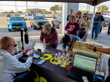 Wednesday, October 16, 2024, Y100 stopped at Gunn Chevrolet to give away tickets to the 2024 Y100 Gamez Law 8 Man Jam, presented by Bud Light! We gave away a bunch of tickets to the show! Come out to all the ticket stops for your chance to win!