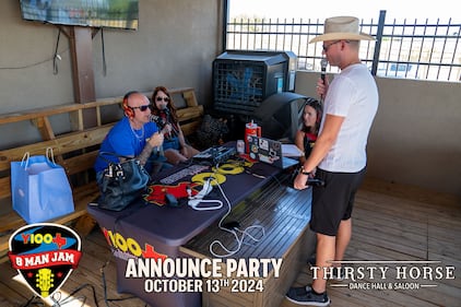 Photos from the Y100 Gamez Law 8 Man Jam presented by Bud Light Announce Party at Thirsty Horse Saloon, on October 13, 2024! We announced all 8 artists coming to this year's 8 Man Jam, and gave away FLOOR SEATS to 8 lucky people!