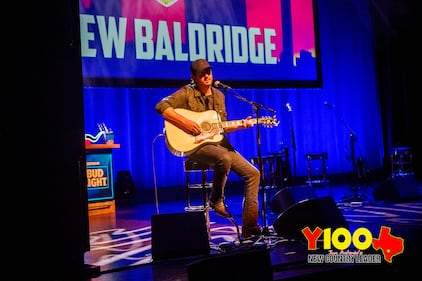 We couldn’t have found a better person to kick off the Y100 8 Man Jam than that amazing Drew Baldridge! We’re so glad he could join us for our year-end party. Thanks to everyone who came out (and worked hard to win those tickets)!