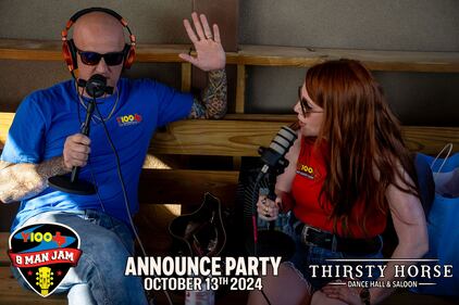 Photos from the Y100 Gamez Law 8 Man Jam presented by Bud Light Announce Party at Thirsty Horse Saloon, on October 13, 2024! We announced all 8 artists coming to this year's 8 Man Jam, and gave away FLOOR SEATS to 8 lucky people!