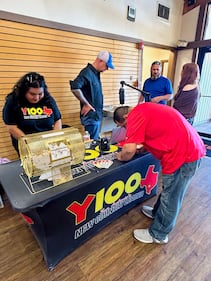 Saturday, November 9, 2024, Y100 stopped at Boot Barn to give away tickets to the 2024 Y100 Gamez Law 8 Man Jam, presented by Bud Light! We gave away a bunch of tickets to the show! Come out to all the ticket stops for your chance to win!