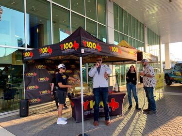 Wednesday, October 16, 2024, Y100 stopped at Gunn Chevrolet to give away tickets to the 2024 Y100 Gamez Law 8 Man Jam, presented by Bud Light! We gave away a bunch of tickets to the show! Come out to all the ticket stops for your chance to win!