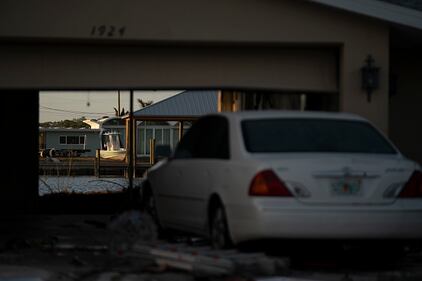 Damage left behind after Hurricane Milton