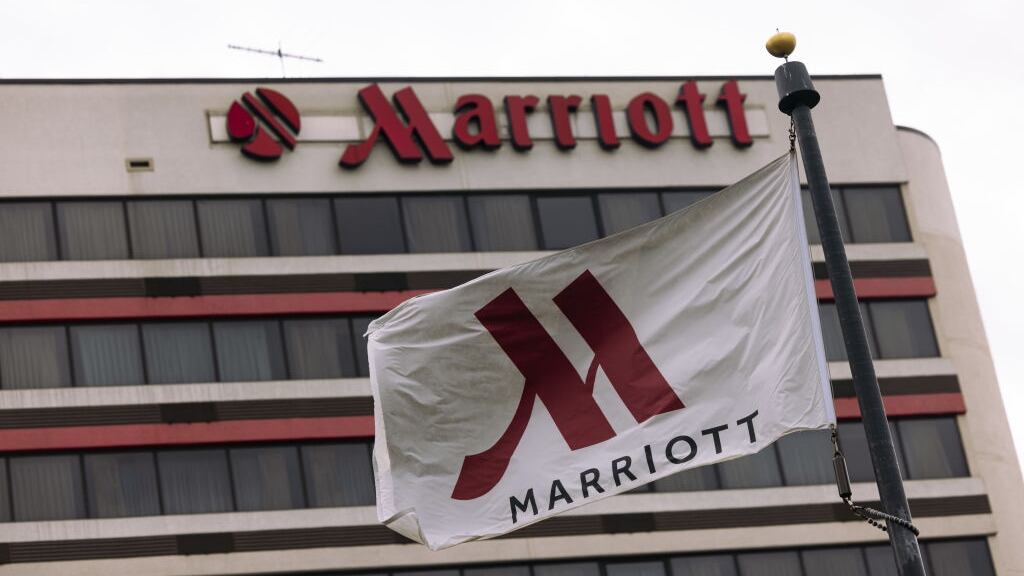 A Marriott hotel in Baltimore, Maryland, US, on Friday, April 12, 2024. Marriott International Inc. is scheduled to release earnings figures on May 1. Photographer: Angus Mordant/Bloomberg via Getty Images