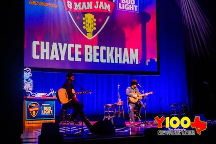 Chayce Beckham joined us for this year’s Y100 8 Man Jam, and is a phenomenal guitar player and singer! We’re so glad he could join us for our year-end party. Thanks to everyone who came out (and worked hard to win those tickets)!