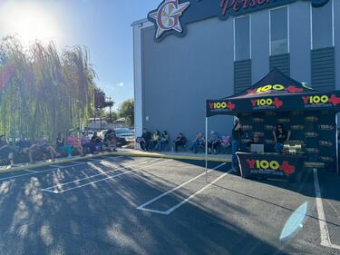 Thursday, October 24, 2024, Y100 stopped at Gamez Law Firm to give away tickets to the 2024 Y100 Gamez Law 8 Man Jam, presented by Bud Light! We gave away a bunch of tickets to the show! Come out to all the ticket stops for your chance to win!