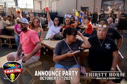 Photos from the Y100 Gamez Law 8 Man Jam presented by Bud Light Announce Party at Thirsty Horse Saloon, on October 13, 2024! We announced all 8 artists coming to this year's 8 Man Jam, and gave away FLOOR SEATS to 8 lucky people!