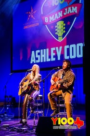 Ashley Cooke joined the Y100 8 Man Jam first set, and was simply amazing! We’re so glad she could join us for our year-end party. Thanks to everyone who came out (and worked hard to win those tickets)!